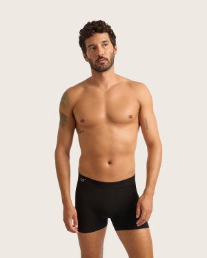Men's Seamfree Boxer Briefs - Black