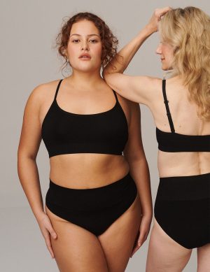 Shaper High Cut Full Briefs - Black