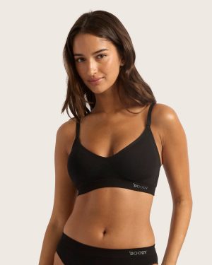 Wireless T-Shirt Bra - Black