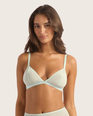 FreeMesh Triangle Bralette - Mint