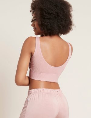 Ribbed Seamfree Crop - Dusty Pink